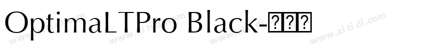 OptimaLTPro Black字体转换